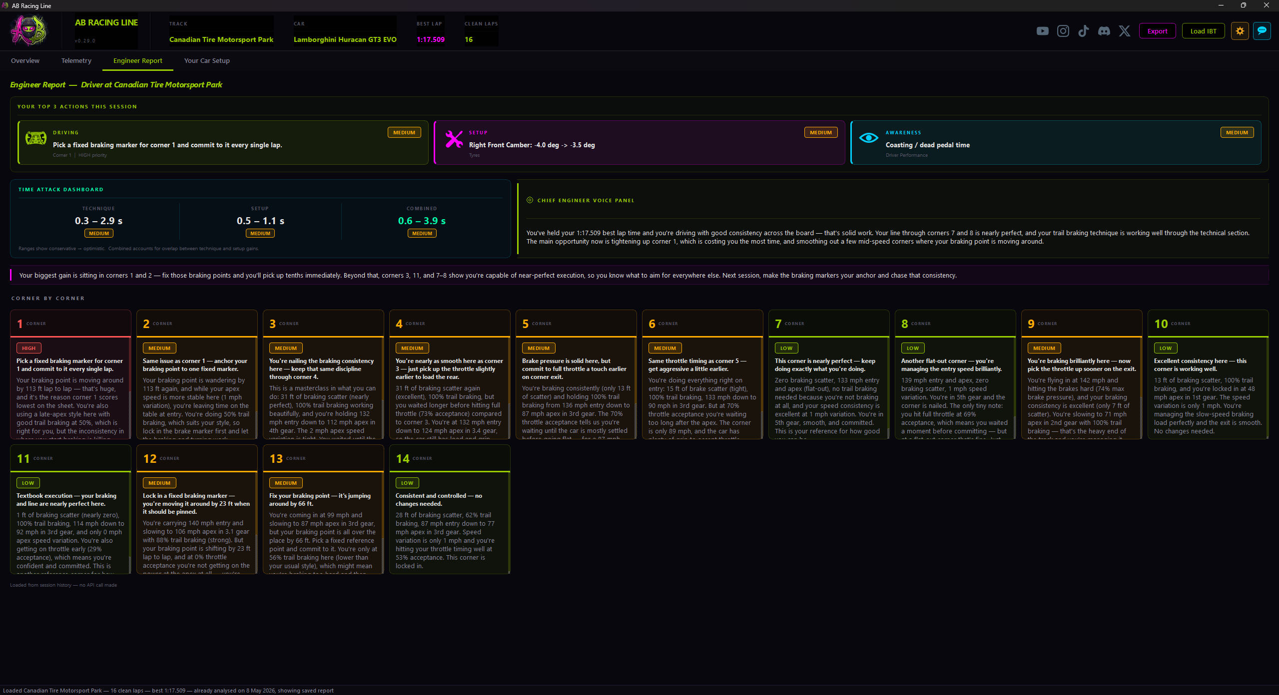 Engineer Report Tab