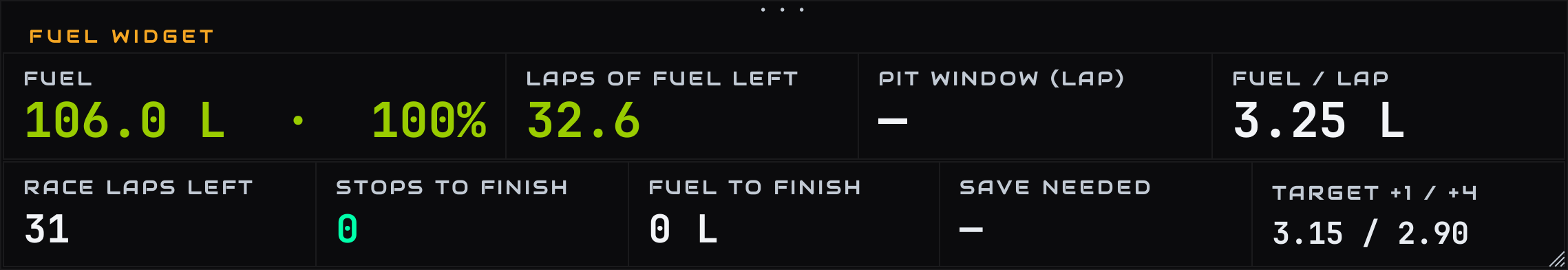 Fuel widget